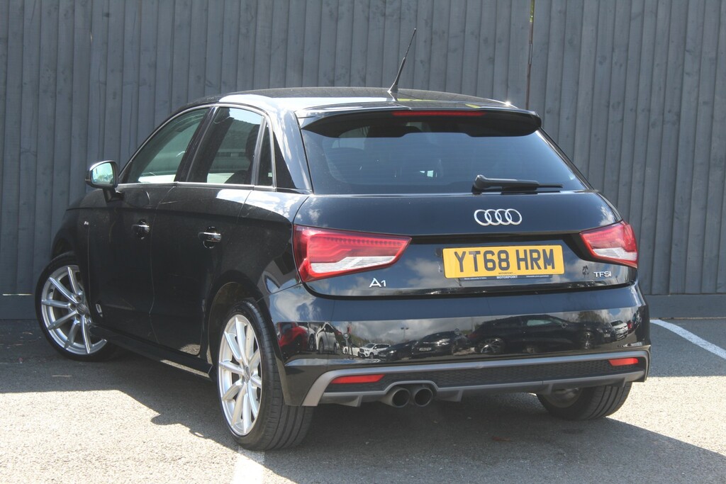 Audi A1 Hatchback 1.4 Tfsi S Line 2018 YT68HRM Black #2
