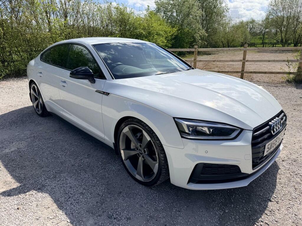 Audi A5 Hatchback 2.0 Tdi 40 Black Edition Sportback S Tro White