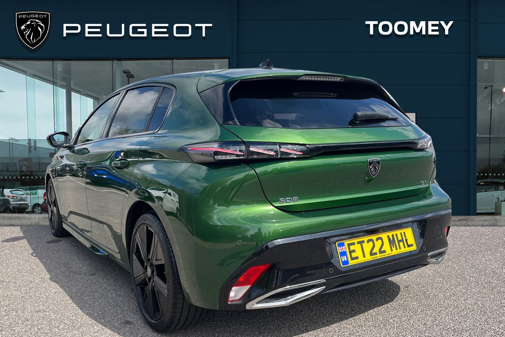 Peugeot 308 1.5 Bluehdi Gt Hatchback Eat ET22MHL Green #3