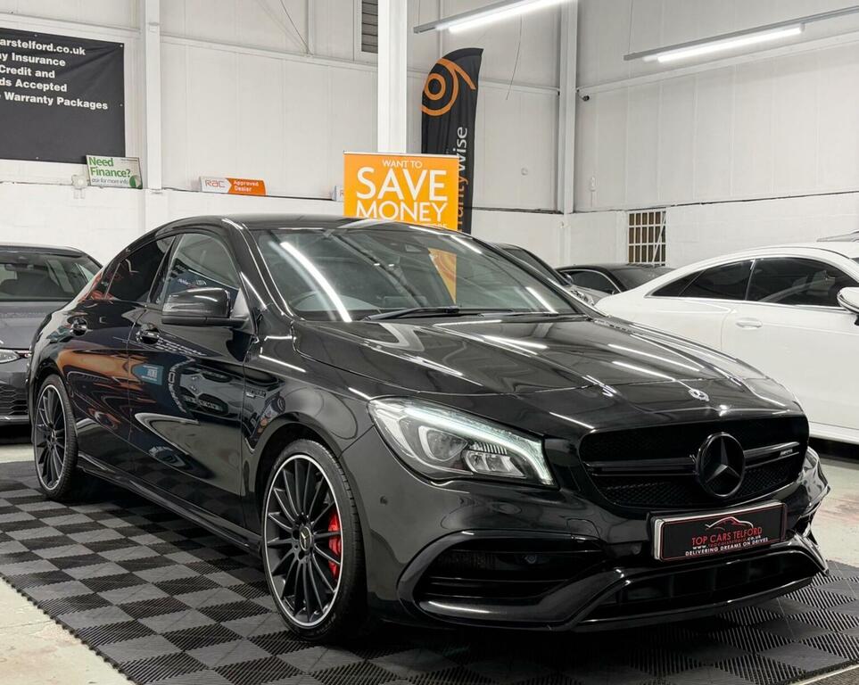 Mercedes-Benz CLA Class Saloon 2.0 Cla45 Amg Coupe Spds Dct 4Matic Euro 6 SN67VRM Black #5