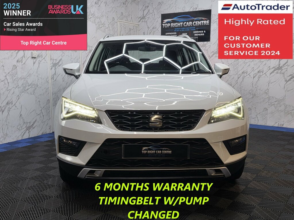 Seat Ateca 1.6 Tdi Ecomotive Se Technology Suv Euro 6 Ulez S OY67YHB White #2