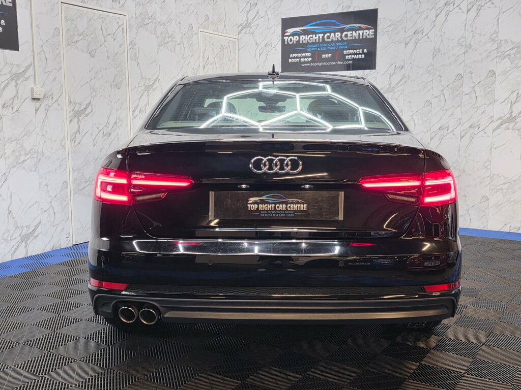 Audi A4 2.0 Tdi Ultra S Line Saloon Euro 6 Ulez Ss VX17JOJ Black #4