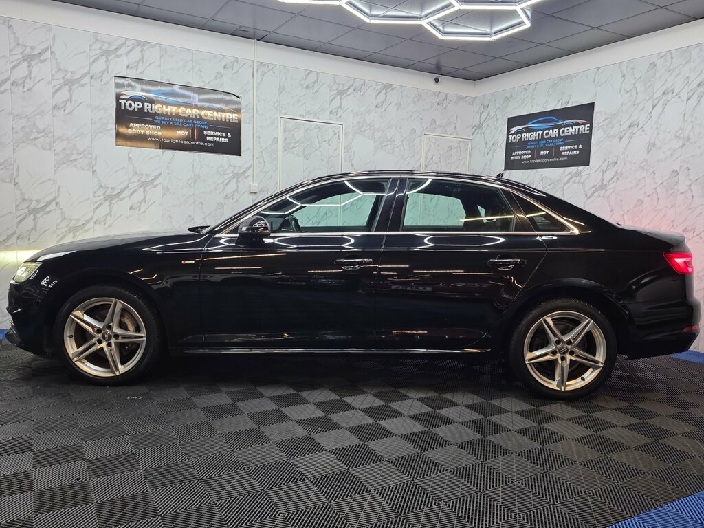 Audi A4 2.0 Tdi Ultra S Line Saloon Euro 6 Ulez Ss VX17JOJ Black #6