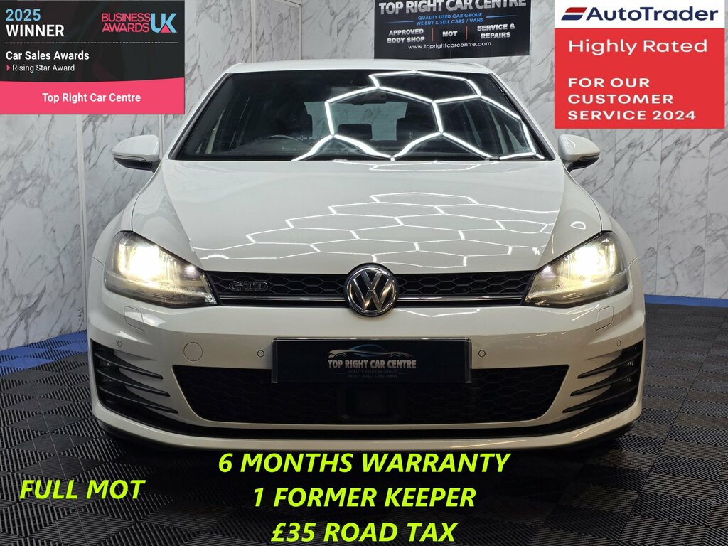 Volkswagen Golf 2.0 Tdi Bluemotion Tech Gtd Hatchback Euro 6 U GU16NXJ White #2