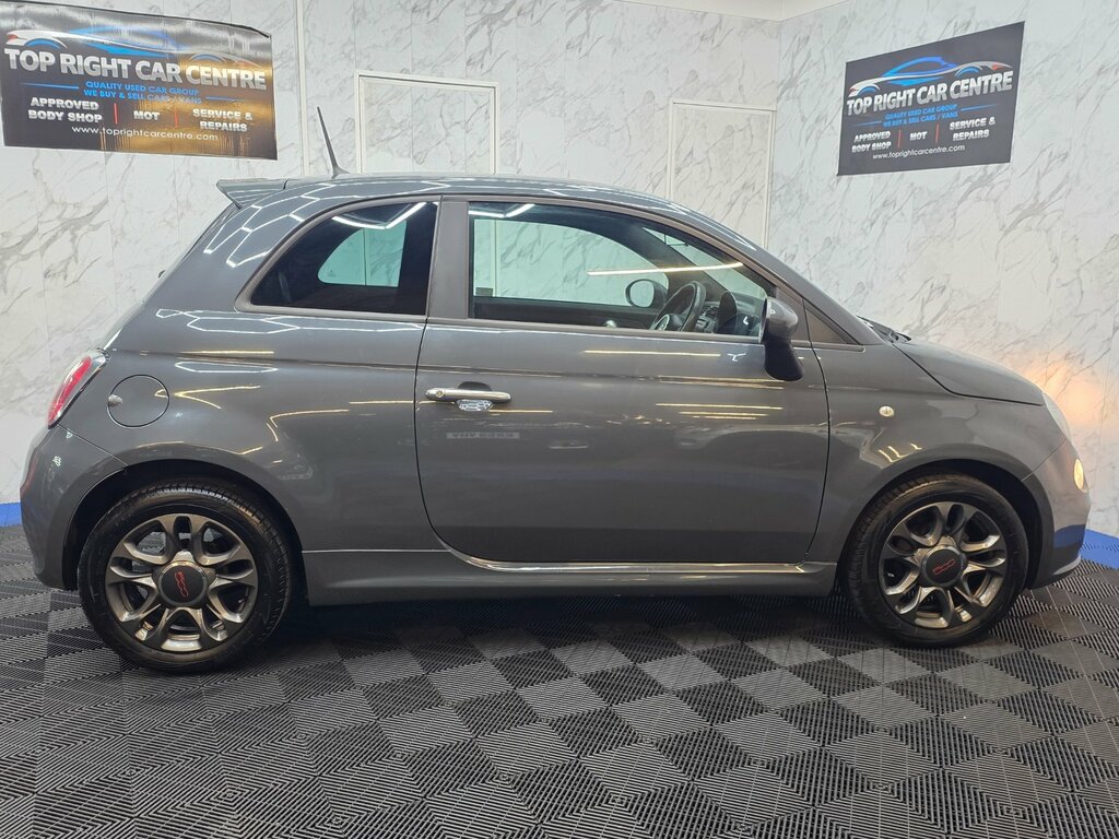 Fiat 500 1.2 S Hatchback Euro 6 Ulez Ss 69 Bhp Pet WP14RWE Grey #6