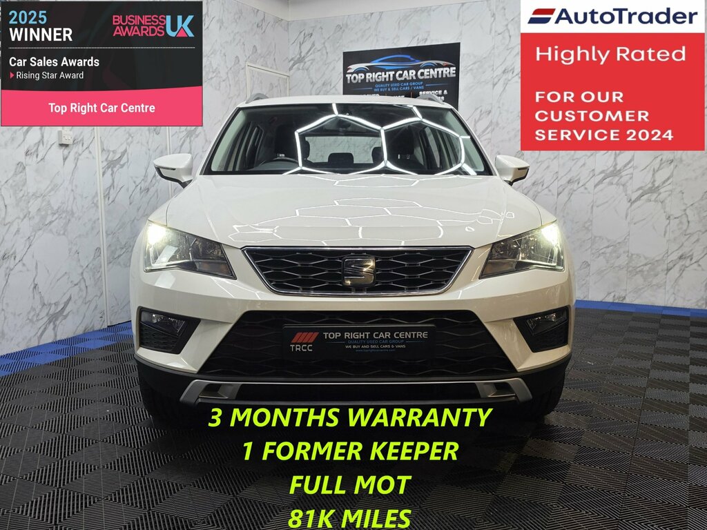 Seat Ateca 2.0 Tdi Se Suv 4Drive Euro 6 Ulez Ss 150 P NG18EKD White #2