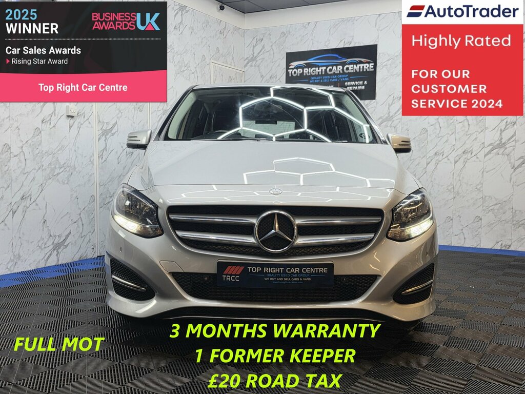 Mercedes-Benz B Class 1.5 B180d Se Executive Mpv Euro 6 Ulez Ss 10 Silver #2
