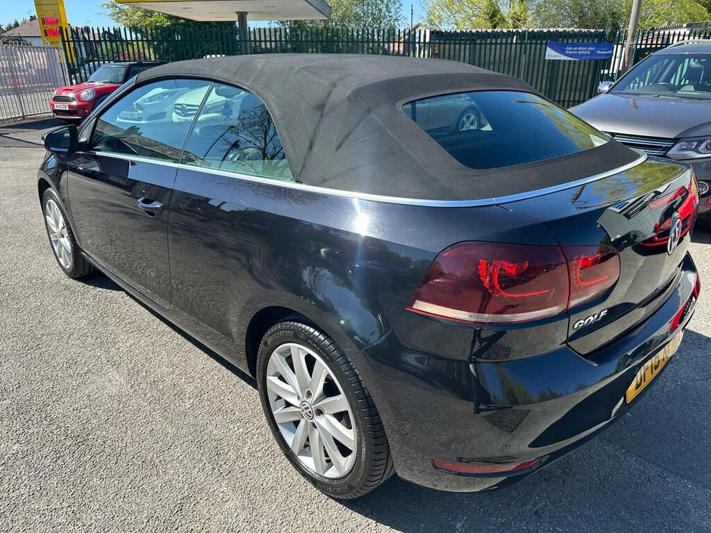 Volkswagen Golf Convertible 1.6 Tdi Bluemotion Tech Se Cabriolet E Black #5