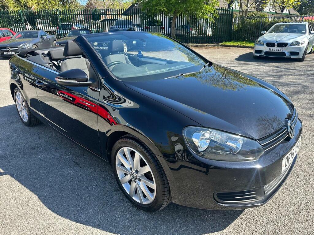 Volkswagen Golf Convertible 1.6 Tdi Bluemotion Tech Se Cabriolet E Black #6