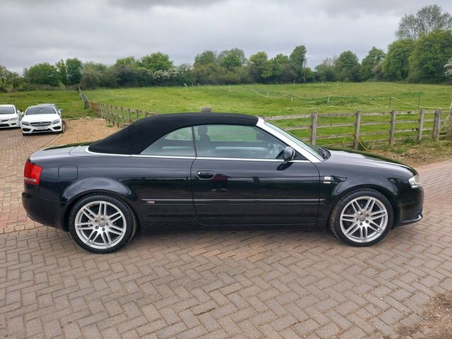 Audi A4 Cabriolet 2.0 Tdi S Line Convertible 172 Black #4