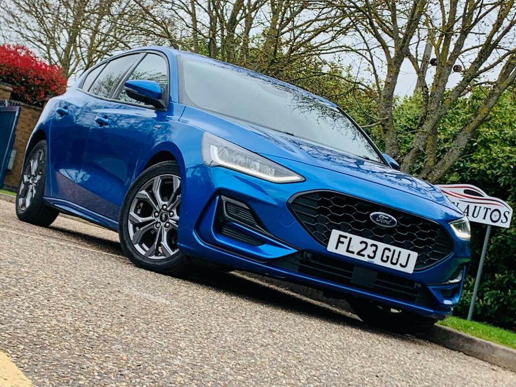 Ford Focus 1.5 Ecoblue St-line Euro 6 Ss FL23GUJ Blue #2