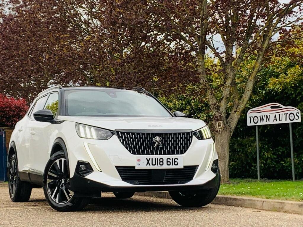 Peugeot 2008 1.2 Puretech Gt Line Eat Euro 6 Ss XUI8616 White #6