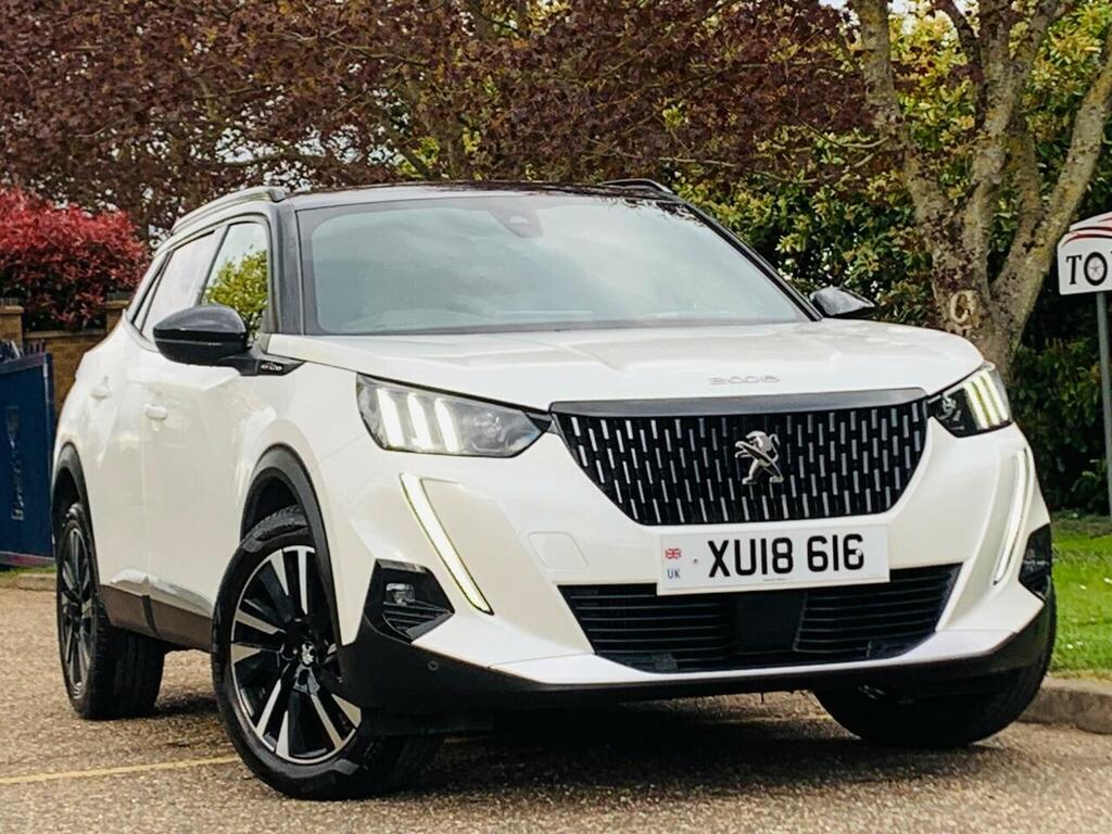 Peugeot 2008 1.2 Puretech Gt Line Eat Euro 6 Ss XUI8616 White #3