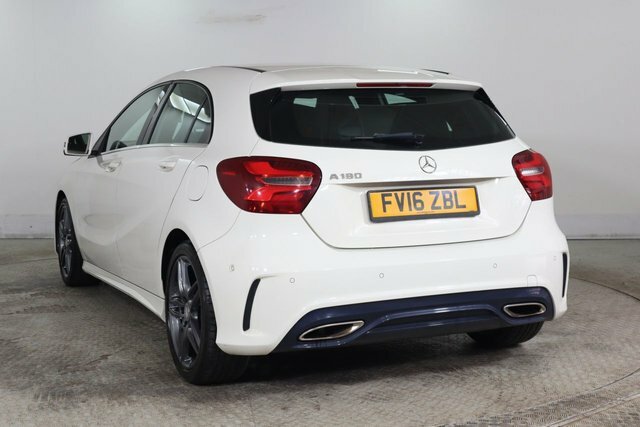 Mercedes-Benz A Class 1.6 A180 Amg Line Premium Hatchback 7 FV16ZBL White #6