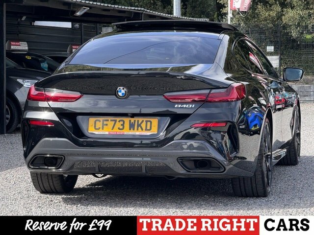 BMW 8 Series Gran Coupe 840I 3.0 M-sport Pan Roof - 11K Extras Black #3