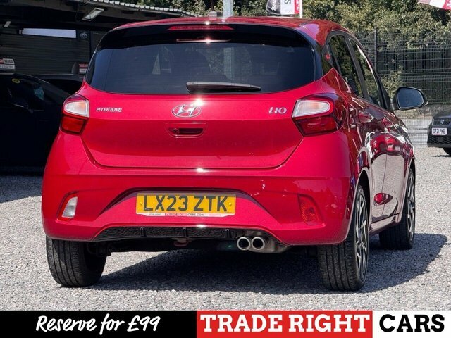 Hyundai I10 1.0 T-gdi N Line - One Owner LX23ZTK Red #3
