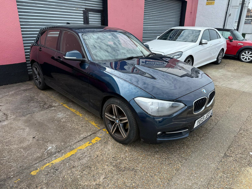 BMW 1 Series 1.6 114I Sport Hatchback Euro 6 YE13JEO Blue #2