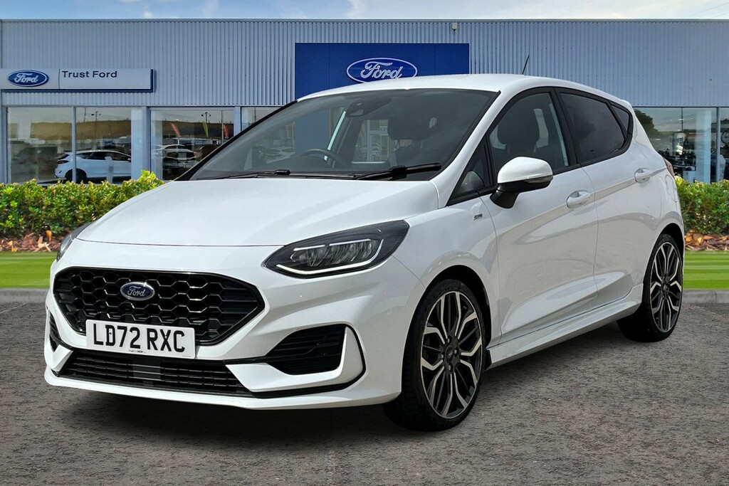 Ford Fiesta 1.0T Ecoboost Mhev St-line X Edition Hatchback LD72RXC White #5
