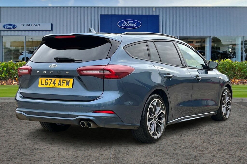 Ford Focus 1.0T Ecoboost Mhev St-line X Estate Hyb LG74AFM Blue #4