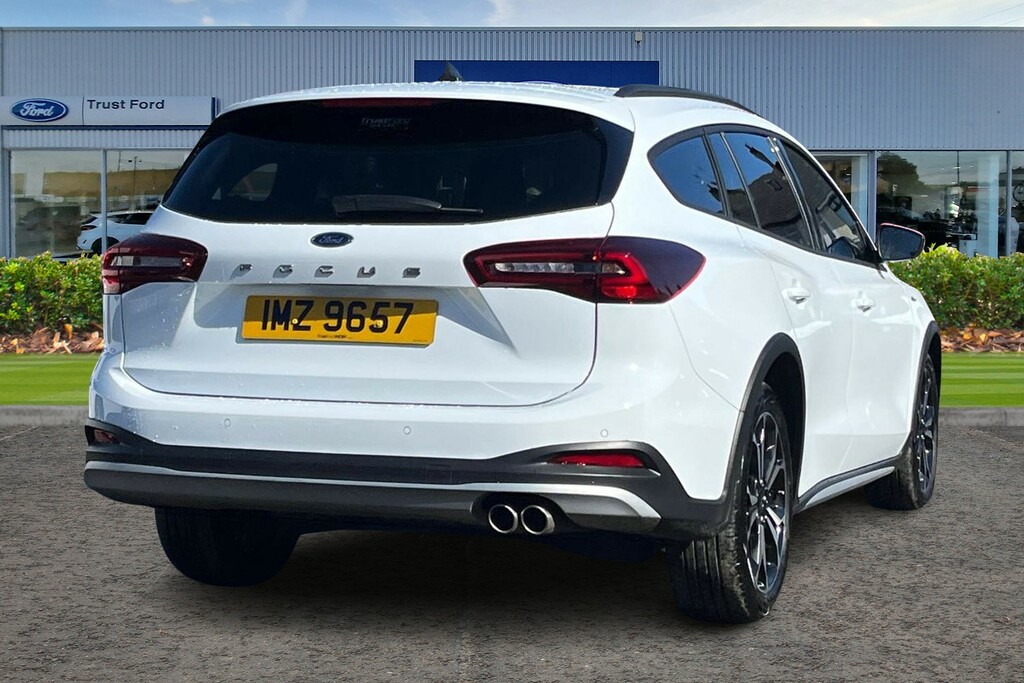 Ford Focus 1.0T Ecoboost Mhev Active X Estate Hybr IMZ9657 White #4
