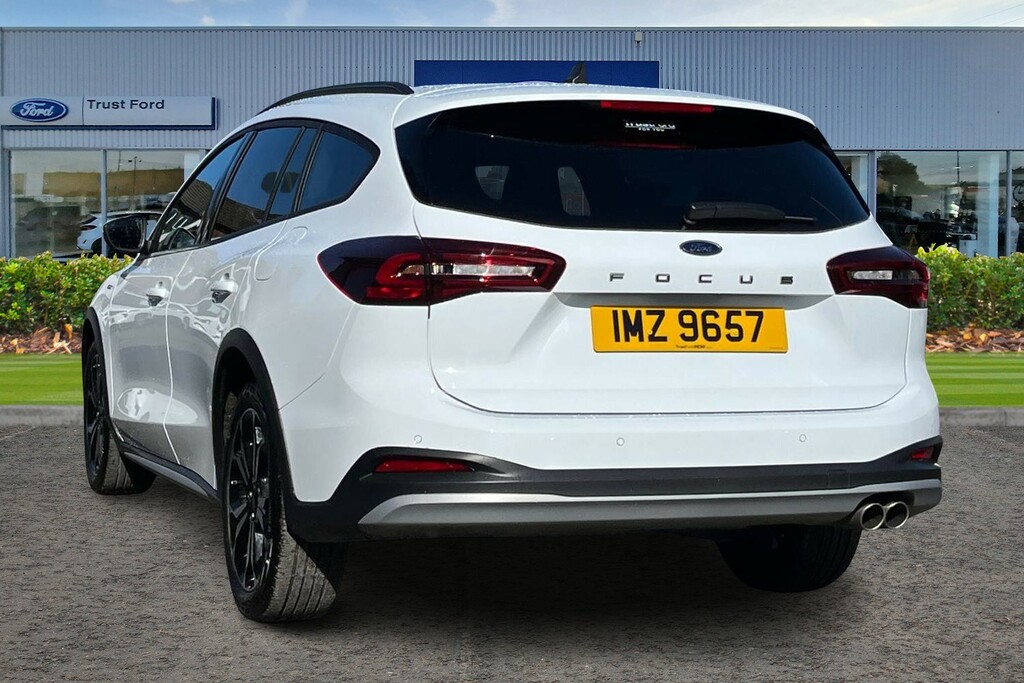 Ford Focus 1.0T Ecoboost Mhev Active X Estate Hybr IMZ9657 White #2