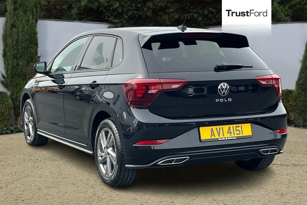 Volkswagen Polo 1.0 Tsi 115 R-line Dsg - Sat Nav Parking Senso AVI4151 Black #2
