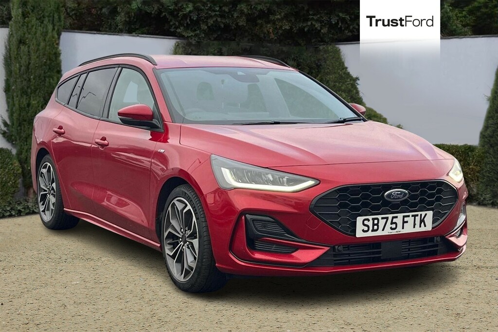 Ford Focus 1.0T Ecoboost Mhev St-line X Estate Hyb Red