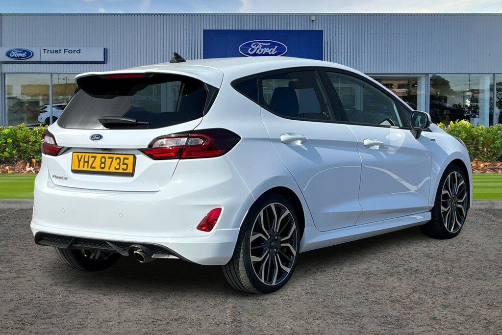Ford Fiesta 1.0 Ecoboost St-line Vignale YHZ8735 White #4