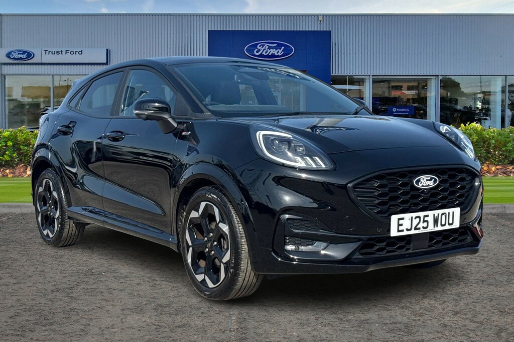 Ford Puma 1.0 Ecoboost Hybrid Mhev St-line X 5Dr- With Drive Black