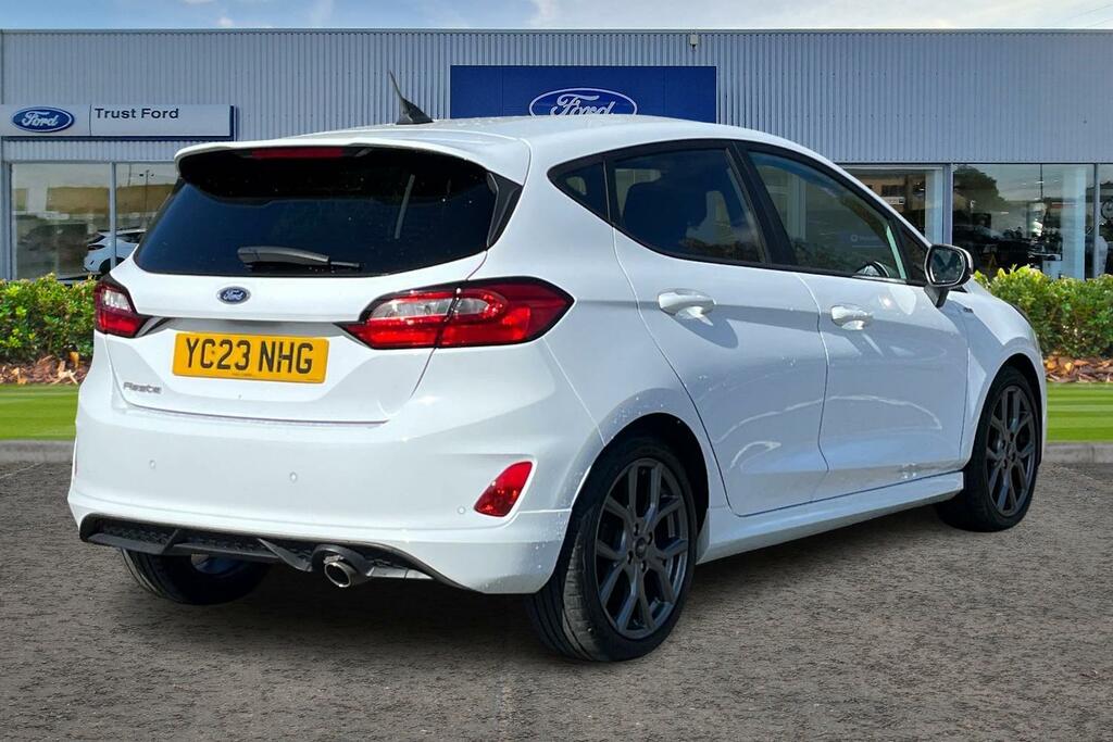Ford Fiesta 1.0 Ecoboost St-line Sync 3 Navigation Parking YC23NHG White #4