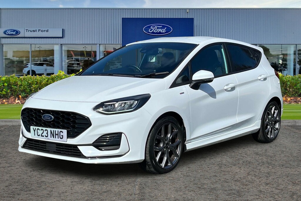 Ford Fiesta 1.0 Ecoboost St-line Sync 3 Navigation Parking YC23NHG White #5