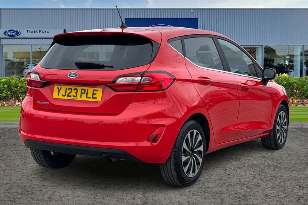 Ford Fiesta 1.0 Ecoboost Titanium 5Dr- With Touchscreen Head U YJ23PLE Red #4