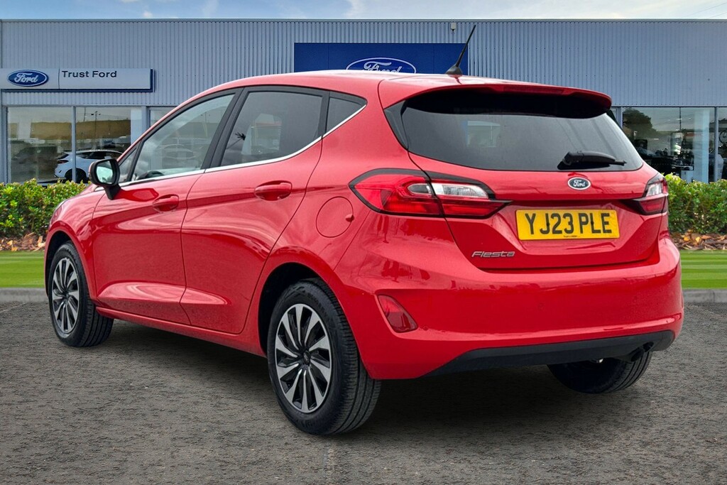 Ford Fiesta 1.0 Ecoboost Titanium 5Dr- With Touchscreen Head U YJ23PLE Red #2