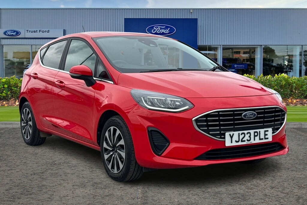 Ford Fiesta 1.0 Ecoboost Titanium 5Dr- With Touchscreen Head U Red