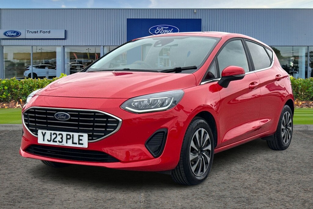 Ford Fiesta 1.0 Ecoboost Titanium 5Dr- With Touchscreen Head U YJ23PLE Red #5