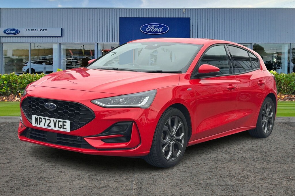 Ford Focus 1.0 Ecoboost St-line With Sat Nav Front Rear WP72VGE Red #5