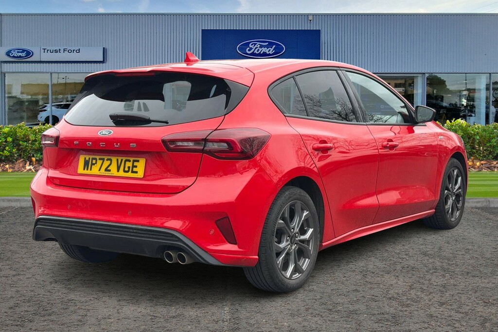 Ford Focus 1.0 Ecoboost St-line With Sat Nav Front Rear WP72VGE Red #4