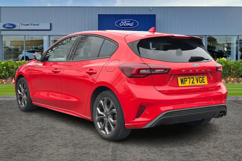 Ford Focus 1.0 Ecoboost St-line With Sat Nav Front Rear WP72VGE Red #2