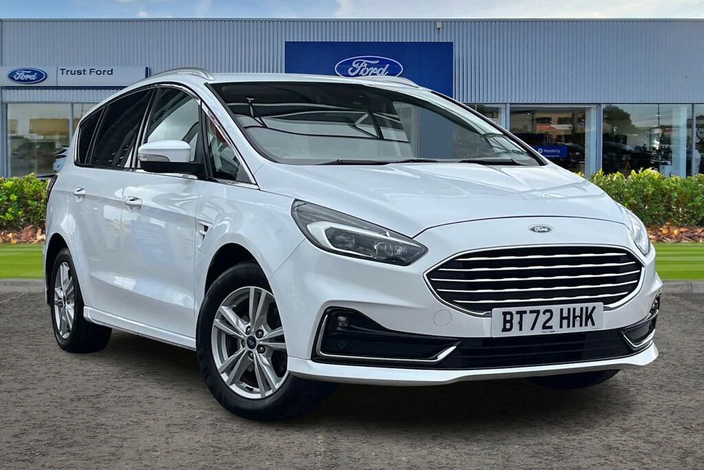 Ford S-Max 2.5 Fhev 190 Titanium Cvt Sync 3 - Heated S White