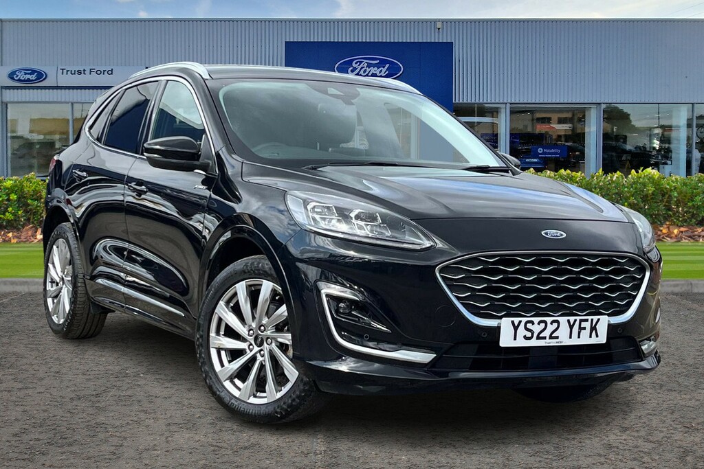 Ford Kuga 2.5 Fhev Vignale Sync3 Navigation Heated Seats S YS22YFK Black