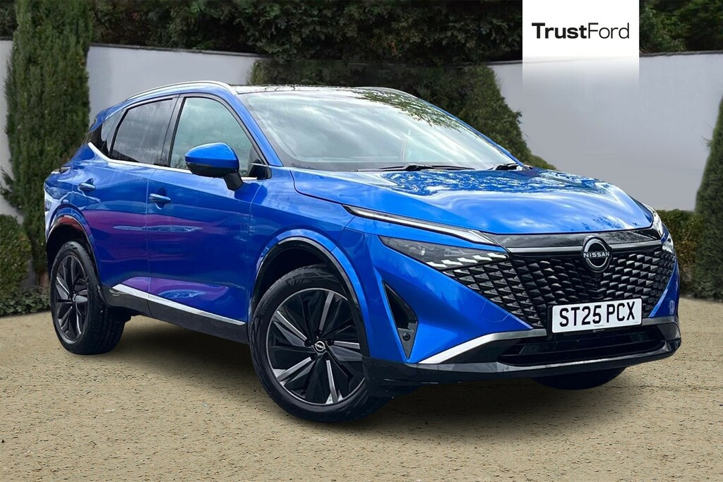 Nissan Qashqai 1.3 Dig-t Mh Tekna Panoramic Roof 360 Camera W Blue