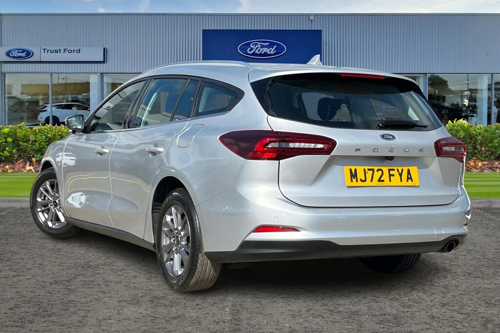 Ford Focus 1.0 Titanium Estate Sync4 Navigation Front Rear MJ72FYA Silver #2