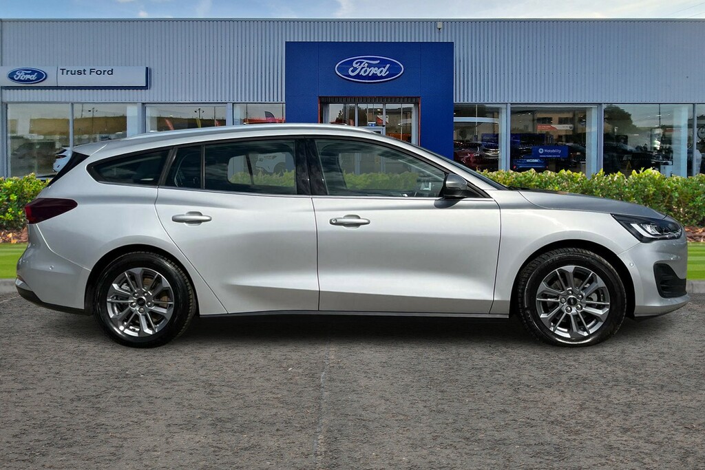 Ford Focus 1.0 Titanium Estate Sync4 Navigation Front Rear MJ72FYA Silver #3