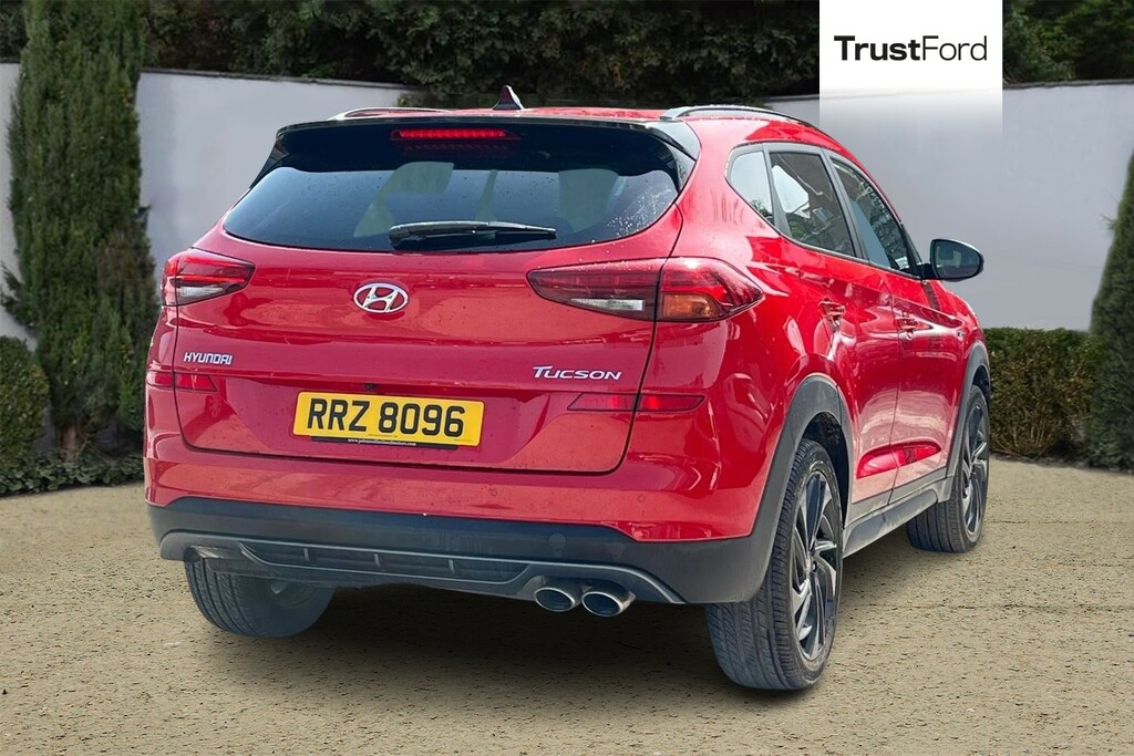 Hyundai Tucson 1.6 Crdi 48V Mhd 136 N Line 2Wd- Parking Senso Red #4