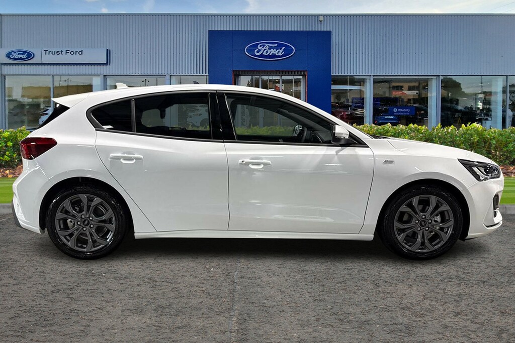 Ford Focus 1.0T Ecoboost Mhev St-line Hatchback Hy EA75KGV White #3