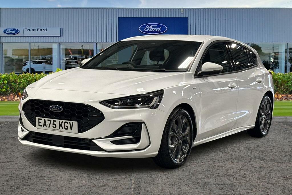 Ford Focus 1.0T Ecoboost Mhev St-line Hatchback Hy EA75KGV White #5