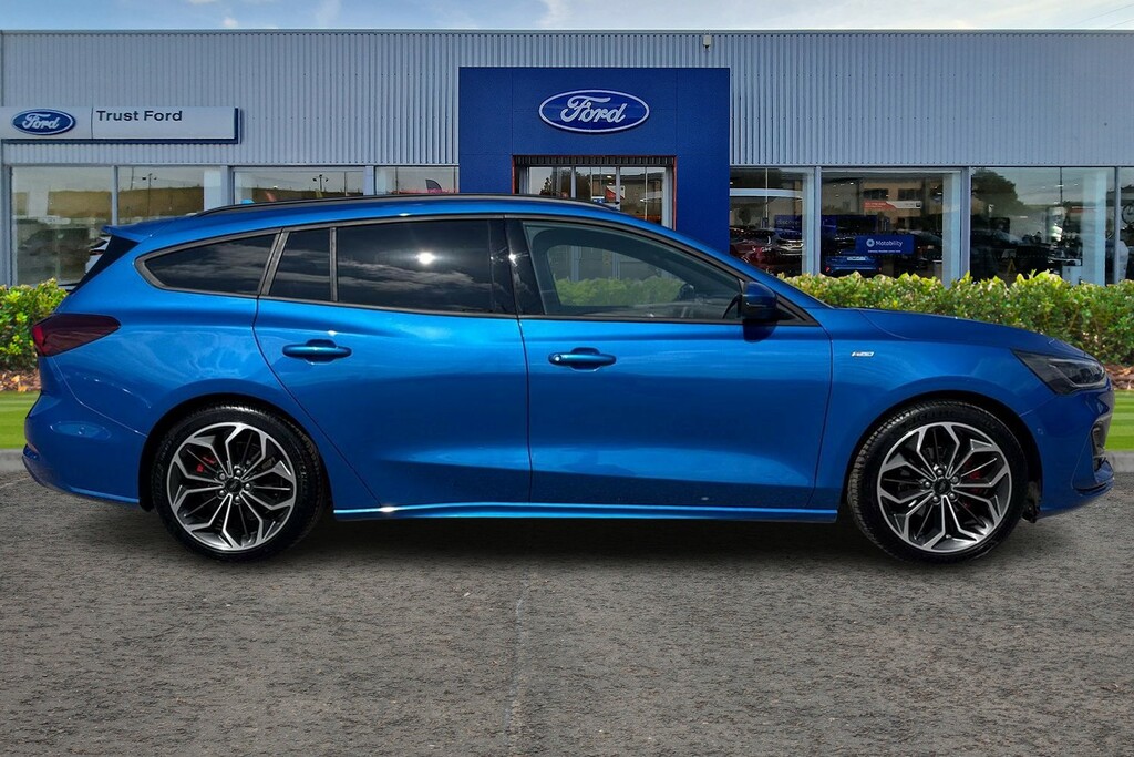 Ford Focus 1.0 Ecoboost Hybrid Mhev St-line X Edition 5Dr- Wi EA75ZGC Blue #3