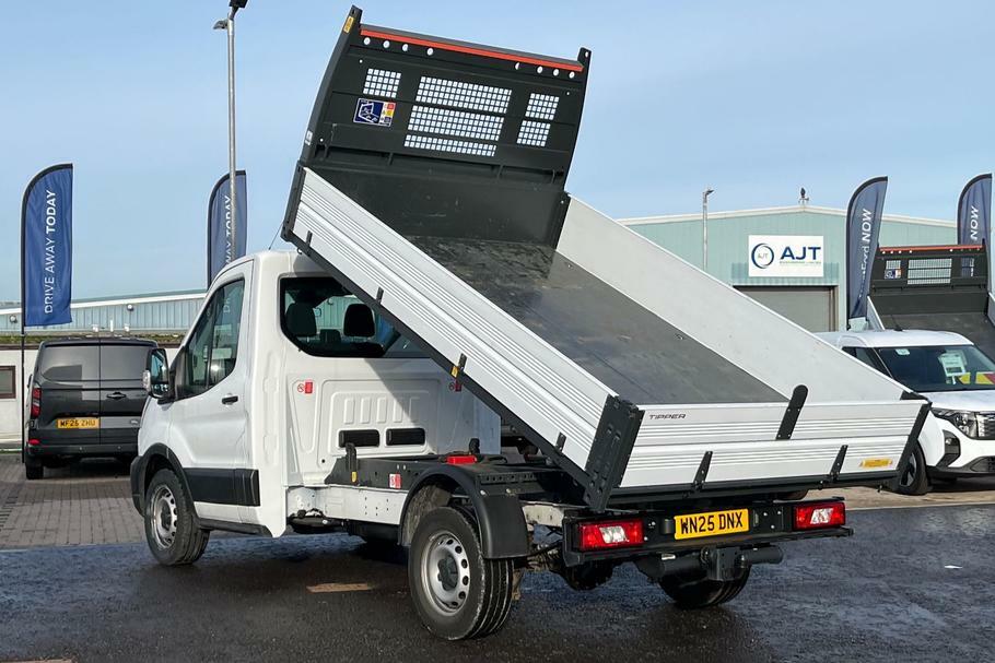 Ford Transit Custom 350 Leader L2 Mwb Single Cab Tipper Rwd 2.0 Ecoblu WN25DNX White #4