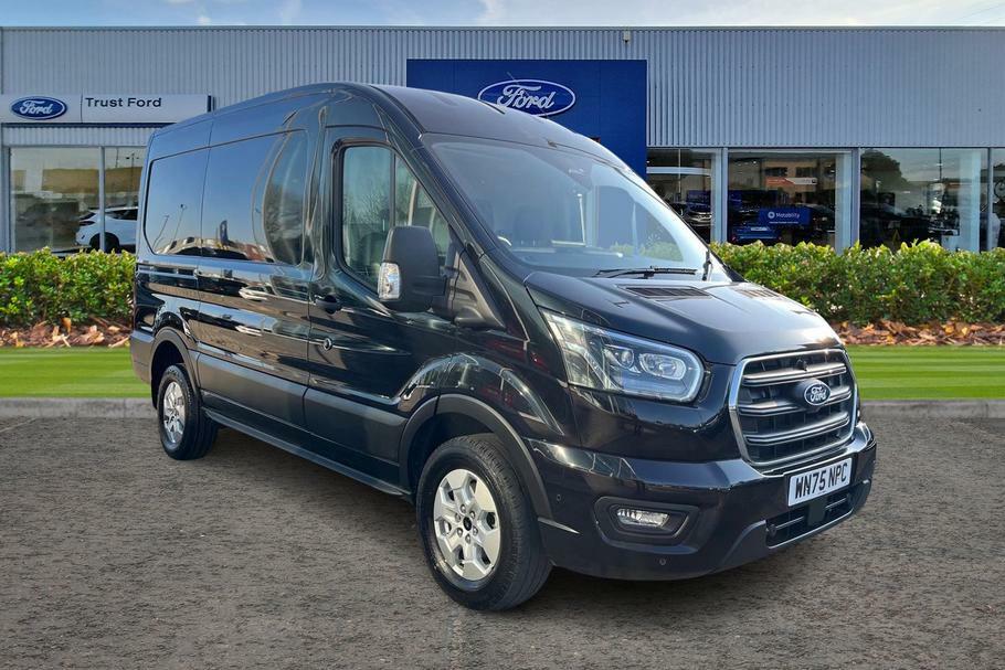 Ford Transit Custom 350 Limited L2 H2 Mwb Medium Roof Fwd 2.0 Eco WN75NPC Black