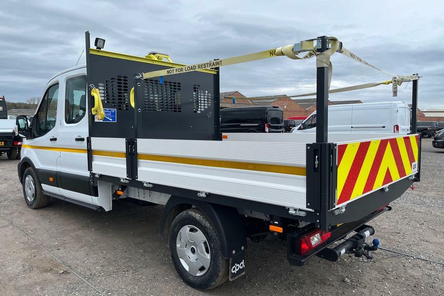Ford Transit Custom 350 Trend L3 Lwb Double Cab Dropside Rwd 2.0 Ecobl WM25UOP White #2